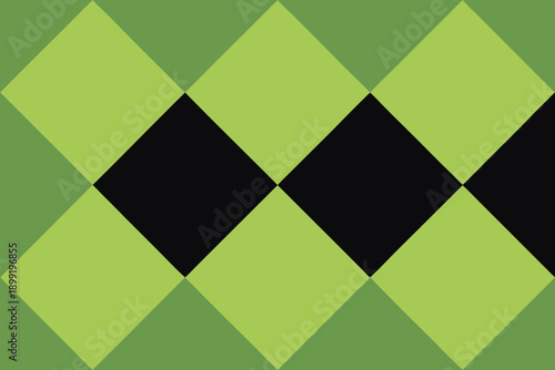 Modern abstract background featuring a bold lime and olive green diamond checkerboard with black center accents, perfect for design, branding, digital art, and creative layouts.