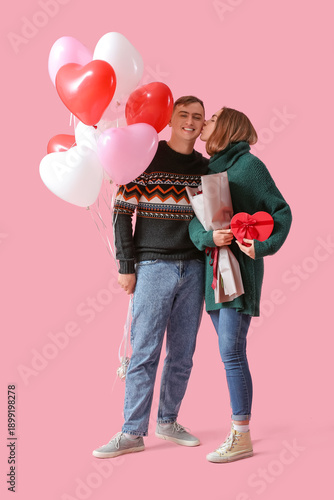 Lovely couple with bouquet ...
