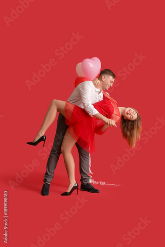 Lovely couple with heart-sh...