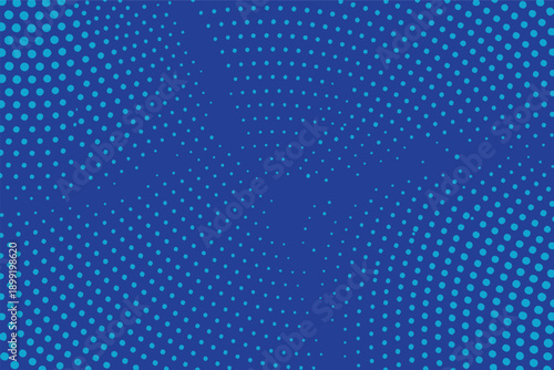 A vibrant blue background featuring a dense pattern of halftone dots high quality