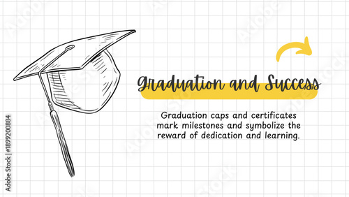 Black Illustrated Education Presentation Template with Modern Design