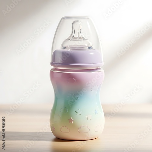 Colorful Baby Bottle for Feeding.