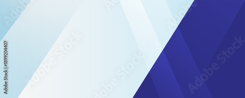 Modern abstract background featuring layered diagonal geometric shapes in blue and light pastel tones.