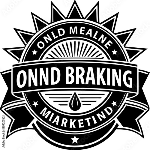 Onnd braking marketing logo featuring world meets inland empire design Vector