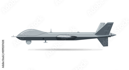 Aerial drone illustration showcasing technology and innovation in modern aircraft design