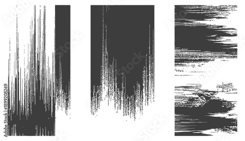 Abstract vector grunge texture collection distressed background elements scratched vertical lines horizontal brush strokes