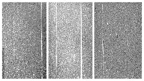 Vector Grunge Overlay Texture Set Grainy Dot Pattern Distress Background Black and White with Scratches