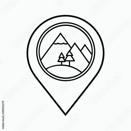 Free Download Outdoor Location Pin Vector Icon - GFXLoad