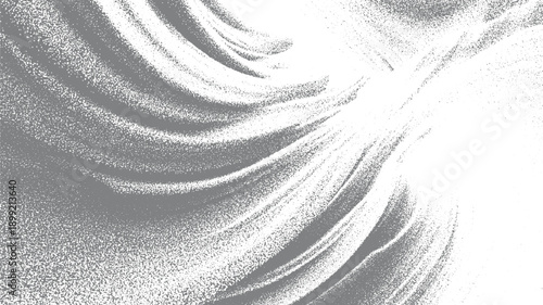 Swirling grey and white granular texture with flowing lines and subtle gradient abstract