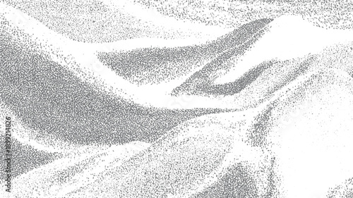 Abstract grey and white textured pattern resembling sand dunes or waves