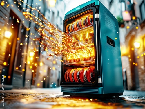 Smart Vending Machine with Digital Energy Flow - Future Retail Technology