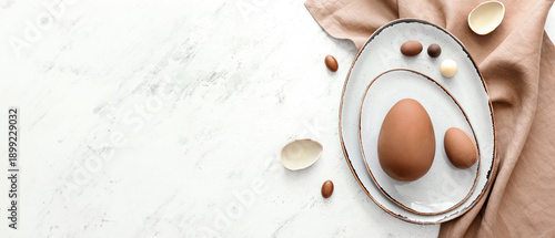 Tasty chocolate Easter eggs...