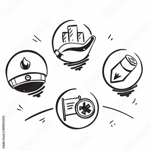 A visual representation of the process of generating new ideas and concepts Vector