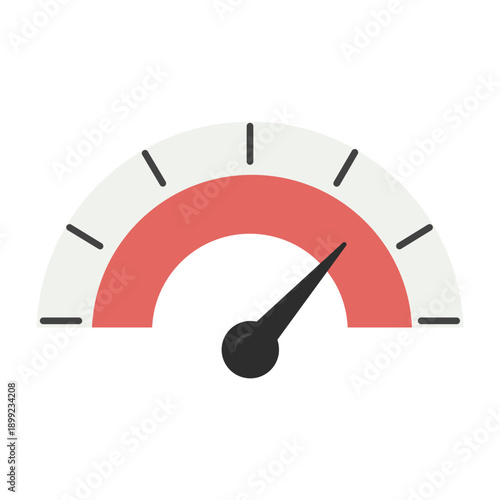 Vector graphic icon for Credit score gauge