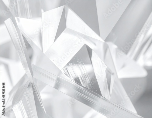 透明なクリスタルの幾何学的な背景素材