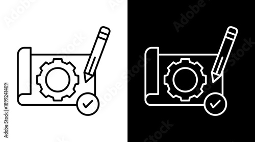 Prototyping White Icon Set Design