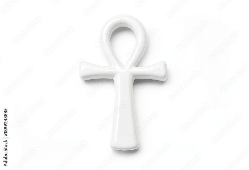 Fototapeta premium A holy gold 3d crucifix illustration stands as a spiritual religious symbol of faith and the catholic church isolated on a white background representing god and the easter bible