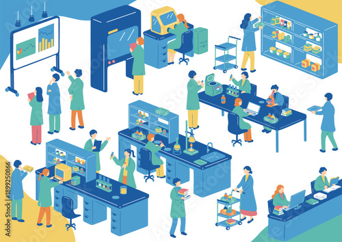 研究室で働く人達