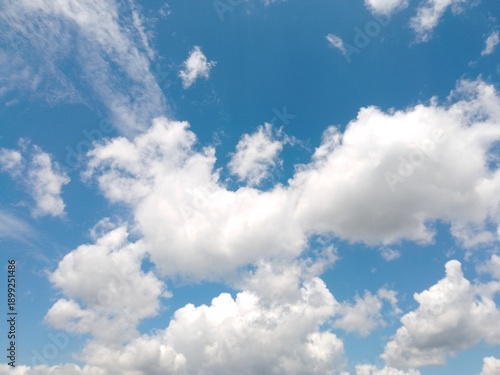 cloud in the blue clear sky landscape background 