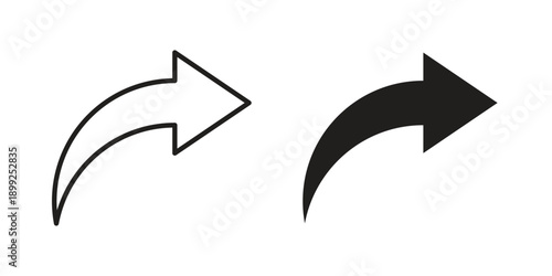 Share icon and Symbols Collection. Simple Flat Outline Stroke