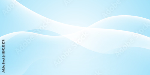 Abstract white wavy glowing lines on a blue background. Futuristic digital high-technology pattern. Health Care concept.
