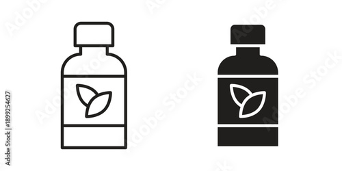 Supplement icon and Symbols Collection. Simple Flat Outline Stroke