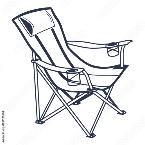 A comfortable reclining chair with armrests and a cup holder