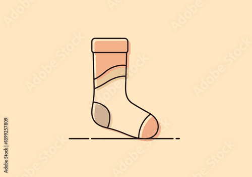 Warm knitted clothing for foot comfort and winter coziness isolated on a soft background representing everyday apparel essentials for warmth and