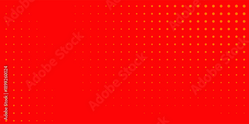 Dots halftone orange and dark orange color pattern gradient texture. Digital technology concept background. Pop art comics with summer theme. Vector illustration