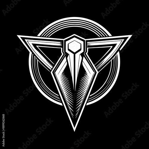 Minimal icon style titan symbol, simplified power, modern, clean, graphic emblem.