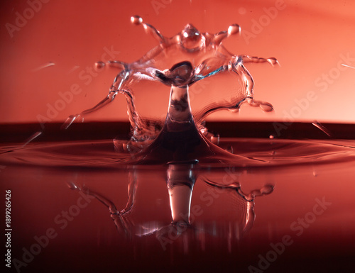 red liquid splash