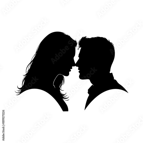 Human Love Symbol Capsule Silhouette Art