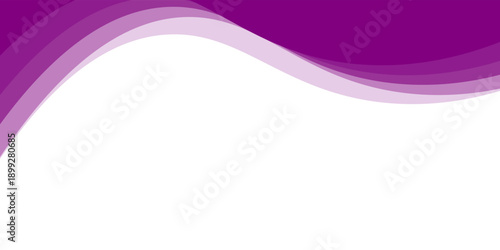 Purple abstract wave background with smooth curves and gradient layers
