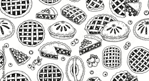 Delicious Pies and Pastries in a Cozy Kitchen Setting