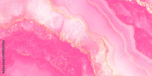 Abstract Rose Quartz Marble Background, Luxury Onyx Texture with Golden Veins using for decoration item.