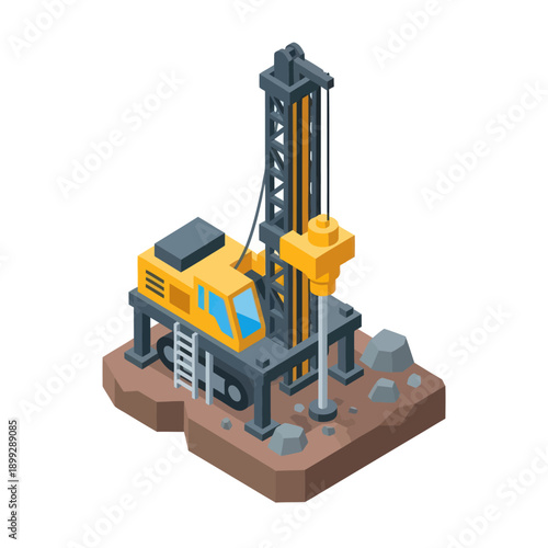 Drilling Rig Machine Heavy Industry Equipment.