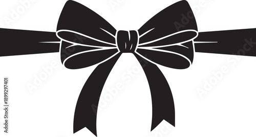 Elegant black bow