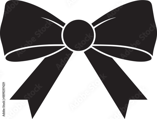 Elegant black bow