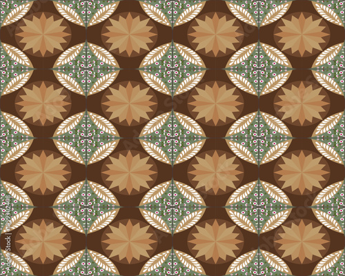 Abstract geometric ethnic pattern design. 