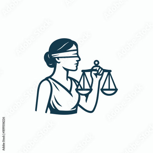 Themis Justice Goddess Logo