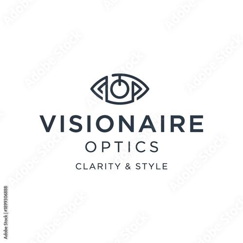 Visionaire Optics Logo Design Element.