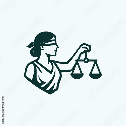 Themis Justice Goddess Logo