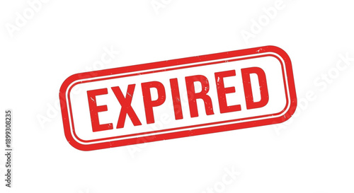 A red rectangular rubber stamp with the word EXPIRED in white, distressed text on a clean white background.
