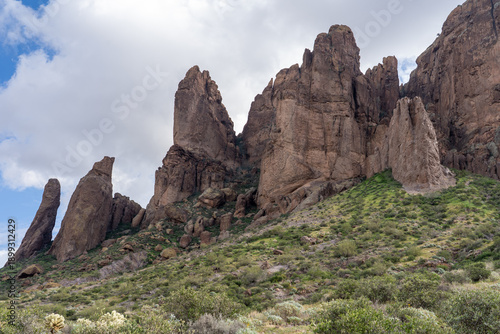 Superstition Mountains in Lost Dutchman State Park in Arizona