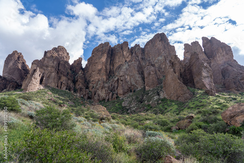 Superstition Mountains in Lost Dutchman State Park in Arizona