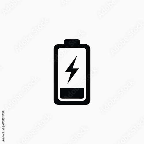  battery icon with energy icon silhoutte template