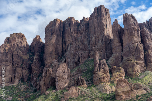 Superstition Mountains in Lost Dutchman State Park in Arizona