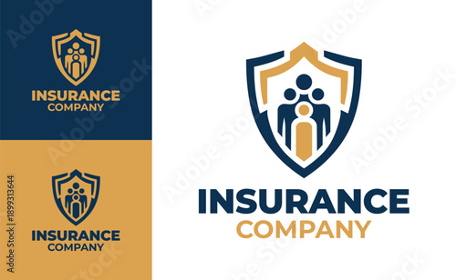 Insurance Company Logo Modern Minimalist Assurance Business Identity.
