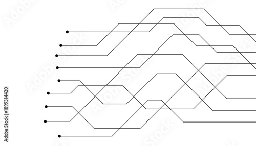 Abstract futuristic circuit board Illustration, Circuit board with various technology elements. Circuit board pattern for technology background. Vector illustration