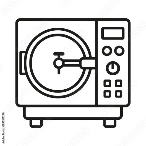 Sleek Modern DJ Turntable Icon Vector Art: High-Fidelity Vinyl Record Player Outline Graphic for Music Production, Audio Mixing, Home Entertainment & Retro Sound Systems.